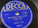 fisrt recording Ernest Tubb Walking the floor over you vintage 1941- 87 RPM