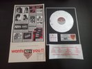 Kiss Double Platinum Orig Vinyl LP Award Plaque, Merch Form & Sticker Very Nice