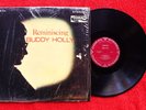 BUDDY HOLLY   REMINISCING    1963 CORAL RED LABEL STEREO LP WITH SHRINK