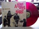 THE BEATLES   A HARD DAY'S NIGHT ** 1969 Re. Japan APPLE LP w/ INSERT. RED VINYL