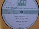 AUTOGRAPHED  CLAIRE HAMILL 1973 BBC TRANSMISSION LP