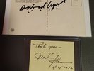 AUTOGRAPH DAVID LYNCH HAND SIGNED TWIN PEAKS US AK + MARTIN SHEEN APOCALYPSE NOW