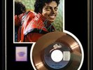 MICHAEL JACKSON THRILLER 45 RPM GOLD RECORD  W-AUTOGRAPH PRINTED SIGNED RARE