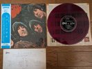 THE BEATLES Rubber Soul 1966 Japan LP RED WAX w/ OBI OP-7450
