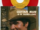 Rare Elvis Presley 45 & Picture Sleeve - Guitar Man - Red Vinyl Promo