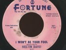 HEAR- Rare Northern Soul 45 - Melvin Davis & Nite Sounds - I Won't Be Your Fool