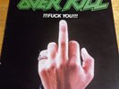 Overkill- Fuck You  EP Megaforce 1987 Caroline Translucent Vinyl EMW Pressing