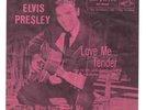 ELVIS PRESLEY * LOVE ME TENDER * 45 RPM RECORD * & * Rare Pink SLEEVE * RCA 6643