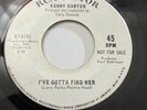 KENNY CARTER  I Gotta Find Her  US Promo 7