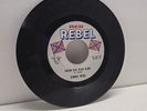 RARE 45 record JOHNNY REBEL  Kajun Klu Klix klan / Looking for a Handout