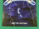 METALLICA Ride The Lightning VG++ ELECTRIC BLUE VINYL