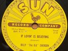 BILLY the kid EMERSON 78 SUN 195 RARE BLUES If Lovin' Is Believing *HEAR*