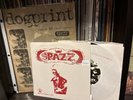 Spazz Black Army jacket split EP with dog print zine capitalist casualties DRI