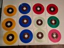 12 THE BEATLES 45RPM COLOR VINYL RECORDS CAPITOL RECORDS FOR JUKEBOXES ONLY MINT
