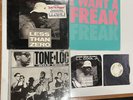 1980s 5 Rap Record Lot: LL Cool J - Sir Mix A Lot - TONE-LOC - WILD THING