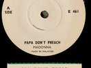 MADONNA MALAISIA Papa Don’t Preach 7” Single 1986 Rare Promo Juke Box Strip