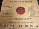 Decca Electrical Transcription Record “Dodge Brothers Corp. Program 3”  16”(PH)