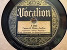 78Rpm Jazz, King Oliver Dixie Syncopators 'Sobbin Blues / Farewell' US Vocalion