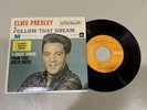 Elvis Presley 45 EP Record EPA-4368 Follow That Dream  Rare Orange Label  Clean