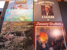 5 Jimmy Buffett LP lot,White Sport Coat,Volcano,Down to Earth,Jubilee,Sailor Son