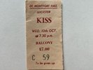 Kiss & Bon Jovi - Original 1984 Concert ticket stub   RARE