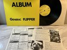 FLIPPER 1982 “ALBUM GENERIC FLIPPER” SUB 25 PUNK VINYL LP RECORD w/ 2 INSERTS