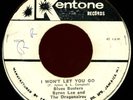 THE BLUES BUSTERS I Won't Let You Go 45 Kentone Rare Reggae Ska