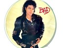 Michael Jackson-BAD LP Picture Disc 1987 Lim. Ed. Original Yellow/Green issue