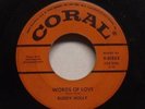 Buddy Holly - Words Of Love - 1957 Coral 45