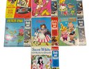 7 Peter Pan Book and Record Children's Snow White Pinocchio 3 Little Pigs Heidi+
