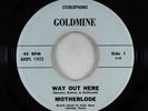 Psych Folk 45 - Motherlode - Way Out Here - Goldmine - obscure