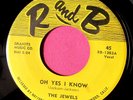 THE JEWELS - Oh Yes I Know / A Fool in Paradise -super clean 45 rpm R and B 1303