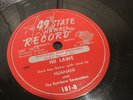 HAWAIIAN SLACK KEY 78 RPM Record FINGER STYLE GUITAR 49th State Hawaii Huanani