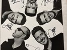 NEW KIDS ON THE BLOCK SIGNED STILL KIDS ART PRINT +12 INCH PICTURE DISC BY ALL 5