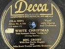 1950's Holiday Pop 78 RPM- Bing Crosby - White christmas - Holiday inn OST-Decca