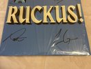 NEW Movements SIGNED RUCKUS  Blue White Swirl Vinyl AUTOGRAPHED JACKET LP Record
