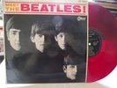 THE BEATLES   MEET THE BEATLES ** 1964 Japan ODEON LP w/INSERT. RED VINYL *Check