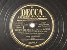 Judy Garland - 78 RPM Decca - Meet Me In St. Louis, Louis L34