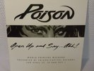 POISON Rare Open Up And Say...Ahh  Promo Vinyl LP Record World Premiere Weekend