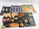 1960s Pressed Beatles Vinyl Collection Inc Rubber Soul  Etc x4