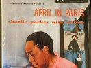 CHARLIE PARKER WITH STRINGS April in Paris - 1960s Verve Stereo LP -E+ IN SHRINK
