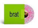 CHARLI XCX LP Brat CLEAR with PINK SPLATTER VINYL Gatefold Slv + Lyric Booklet