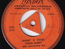 50s CHUCK BERRY johnny b goode Rare 1958 UK One Sided Demo Promo 7