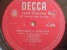 Genesis LP From Genesis To Revelation UK Decca Mono 1st Press & INSERT PROG
