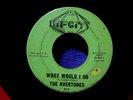 HIP CITY RECORDS Super Rare FUNK Soul 45 The OVERTONES  WHAT WOULD I DO VG+