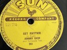 Johnny Cash Sun 78 RPM #241, I Walk The Line/Get Rhythm.