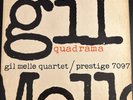 Gil Melle Quartet - Quadrama LP Prestige 1957 PRLP 7097 Mono Jazz Vinyl VG