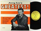 Jerry Lee Lewis - Jerry Lee's Greatest  LP - Sun Mono DG