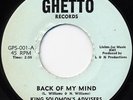 King Solomon's Advisers - Back Of My Mind / The Tight Rope, 7