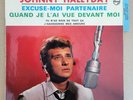 D - Rare EP 45T Johnny Hallyday 1st Pouch (1 Line) Blue Tongue NM+/NM